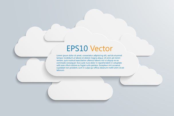 clouds - Vector, Image