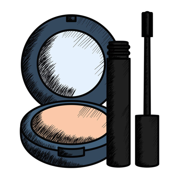 cils et blush maquillage dessin
 - Vecteur, image