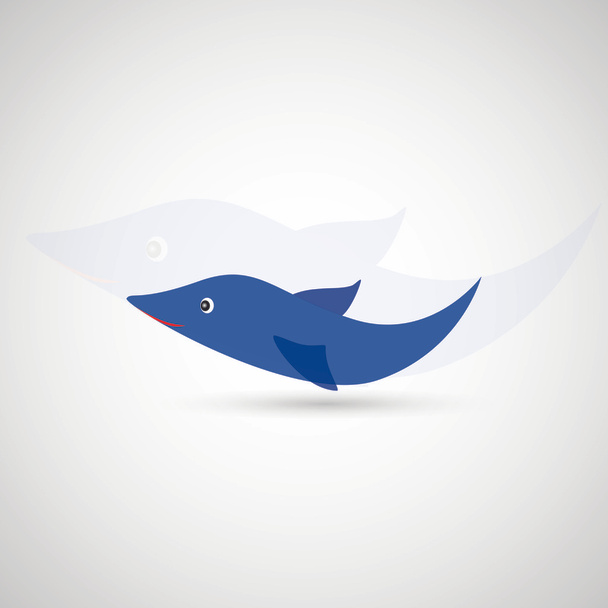 Dolphin icon - Vector, Image
