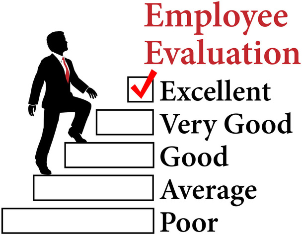 υπαλλήλων επιχειρήσεων βελτιώσουν αξιολόγηση - Διάνυσμα, εικόνα