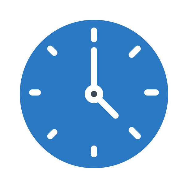 clock  glyph color icon - Вектор, зображення
