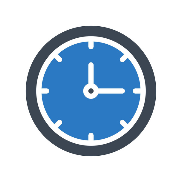 clock  glyph color icon - Vektor, obrázek