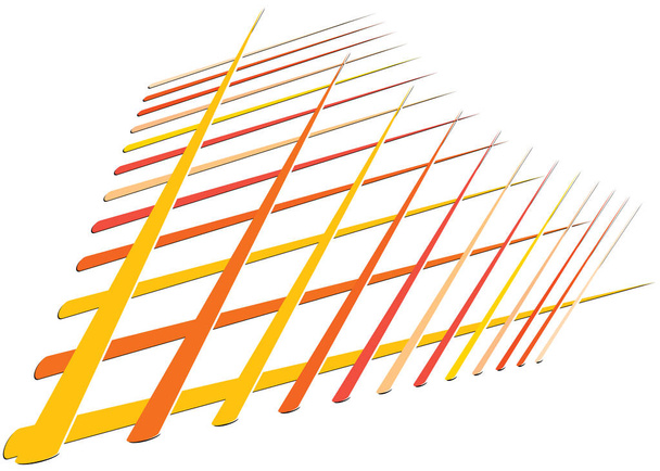 Grid, mesh with dynamic lines. Intersecting stripes. Irregular g - Vector, Image