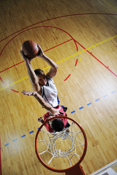 Playing basketball game - Фото, изображение