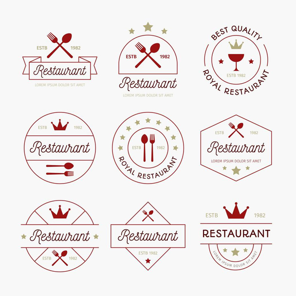 Vintage Restaurant Logo - Vektor, Bild