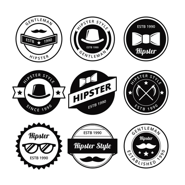 HIPSTER BADGE VECTOR - Vector, Image