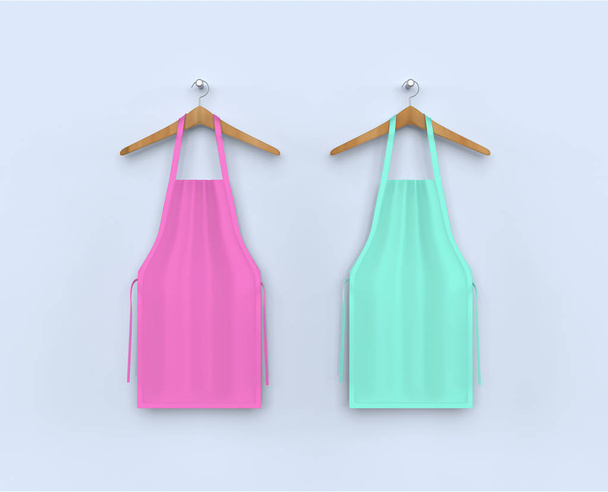 aprons, apron mockup, clean apron . 3d illustration - Photo, Image