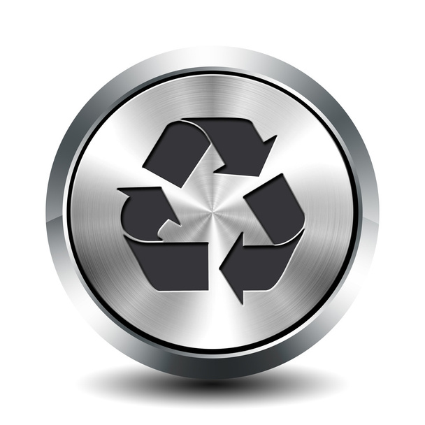 Botão metálico redondo - reciclagem
 - Foto, Imagem