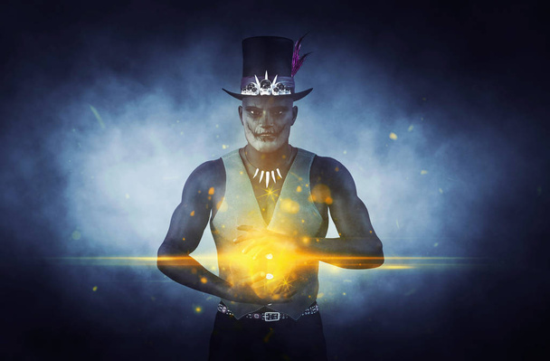 Doktor stínový nebo stínový muž založený na Voodoo New Orleans - Fotografie, Obrázek