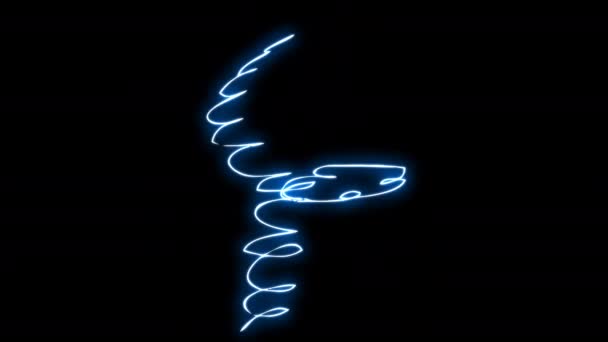 4k folyékony elemek Glow hurkok. Fogd és vidd - Felvétel, videó