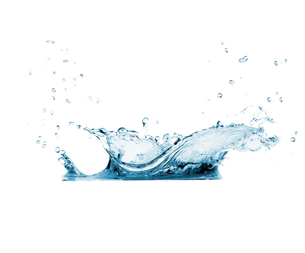 Сплеск води ізольовано на білому тлі
 - Фото, зображення