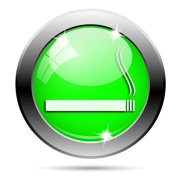 kovové zelené lesklé ikona - Fotografie, Obrázek