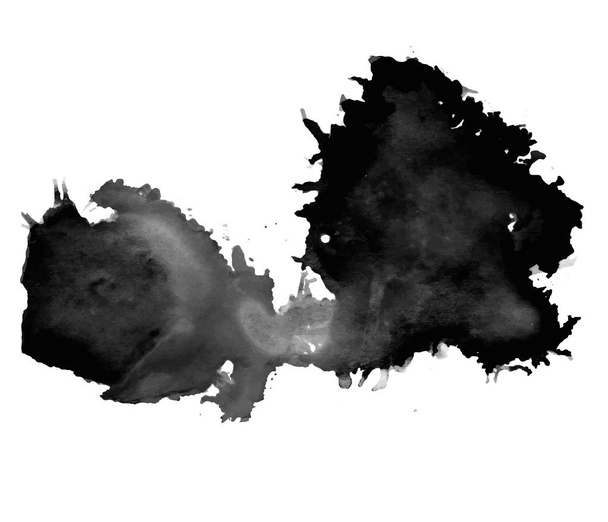 černá skvrna akvarel - Vektor, obrázek