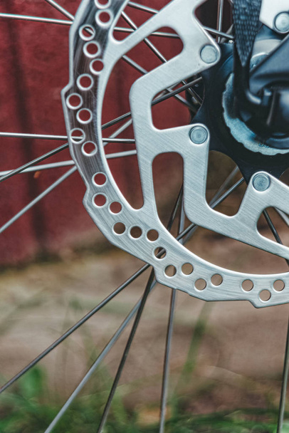 Freno de disco en una bicicleta - Foto, Imagen
