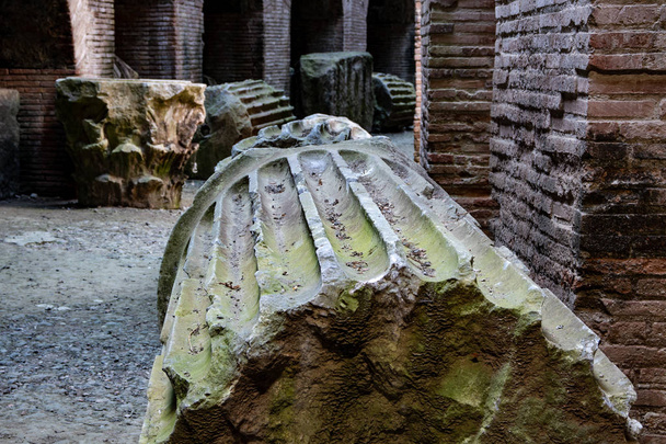 Pozzuoli, Napoli, Italia. 20. elokuuta 2019. Flavian amfiteatteri on toinen nykyajan kahdesta roomalaisesta amfiteatterista.
. - Valokuva, kuva
