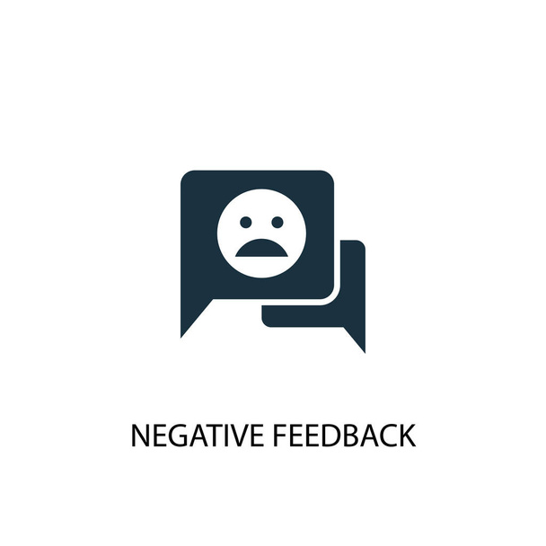 negative feedback icon. Simple element illustration. negative feedback concept symbol design. Can be used for web - Vector, Image