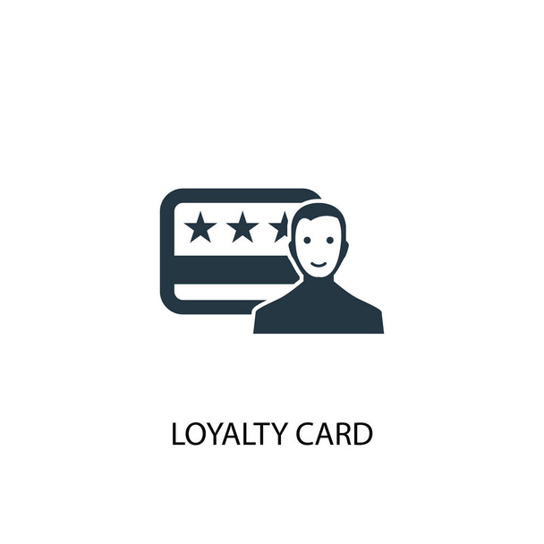 loyalty card icon. Simple element illustration. loyalty card concept symbol design. Can be used for web - Vecteur, image