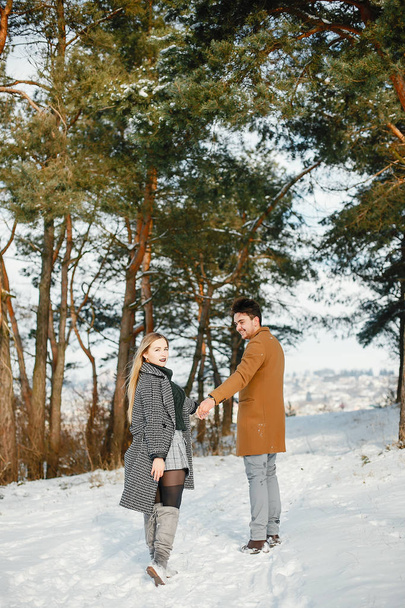 happy young couple in the park - Valokuva, kuva