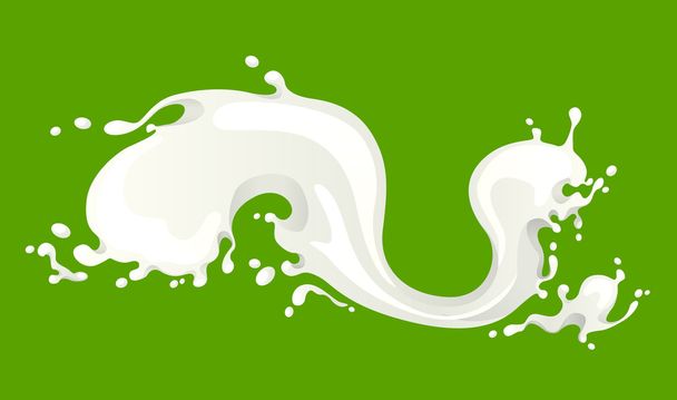 Splash de leite - Vetor, Imagem