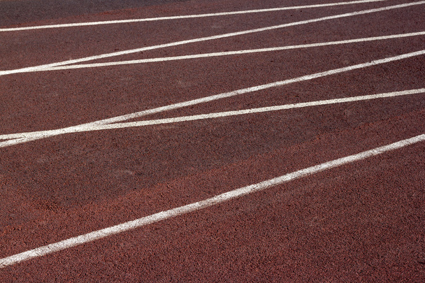 Athletic track on the stadium. - Foto, Imagen