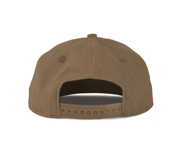 Add your graphic into this Back View Snapback Cap Mock Up In Iced Coffee Color as well as you like, You can customize almost everything in this image. - Photo, Image