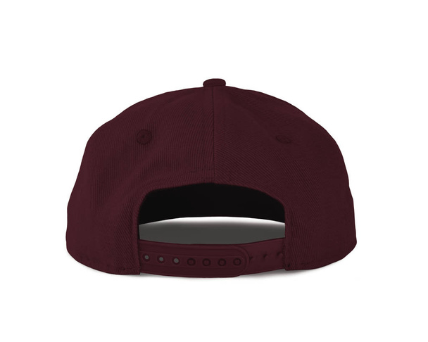 Add your graphic into this Back View Snapback Cap Mock Up In Tawny Port Color as well as you like, You can customize almost everything in this image. - Photo, Image