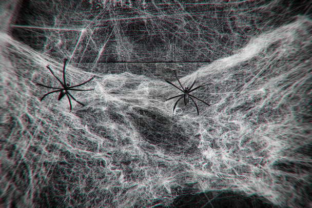 Хеллоуїн фон жахів прикраси павутини і чорної коси
 - Фото, зображення