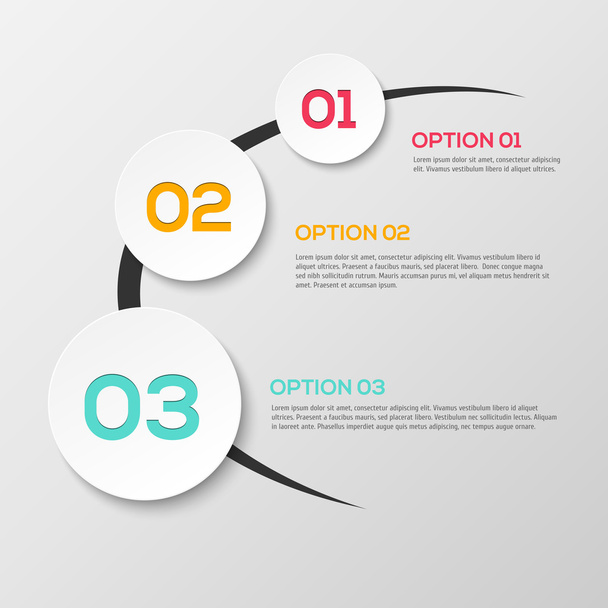 3d background for options choice - Vector, Image