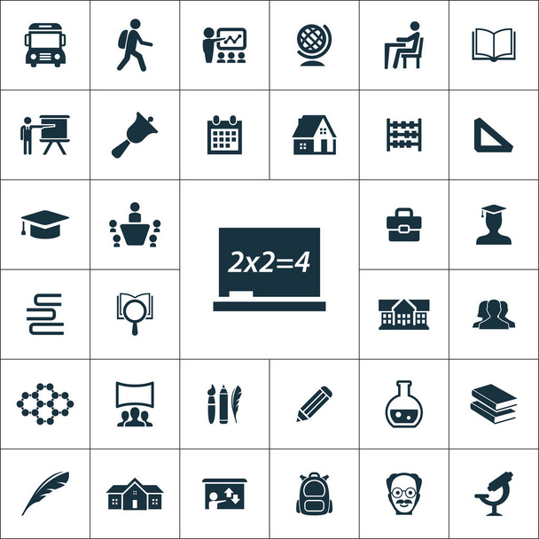 icônes scolaires ensemble universel pour le web et l'interface utilisateur
 - Vecteur, image