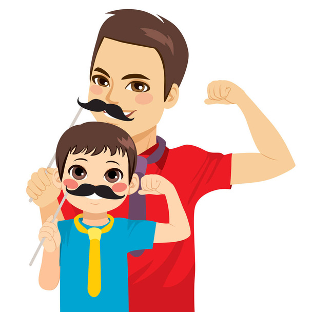 Masque moustache enfant homme
 - Vecteur, image