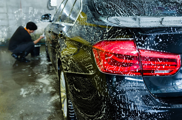 bolhas de lavagem de carro
 - Foto, Imagem