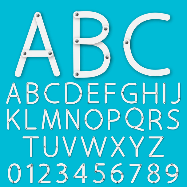 Set of alphabet vector - Vektör, Görsel