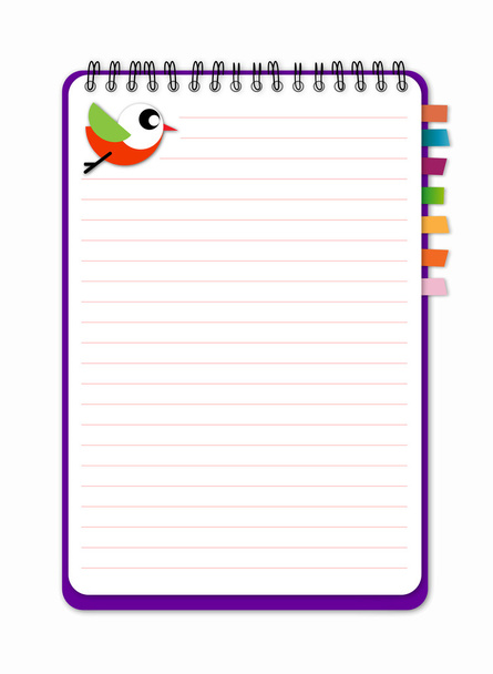 Notebook with reminder - Vector, Image