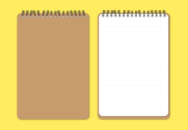 Cuaderno marrón
 - Vector, imagen