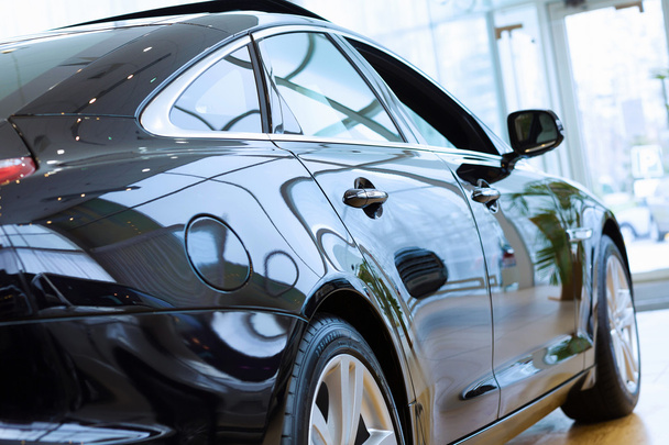 Rear view of luxury car - 写真・画像