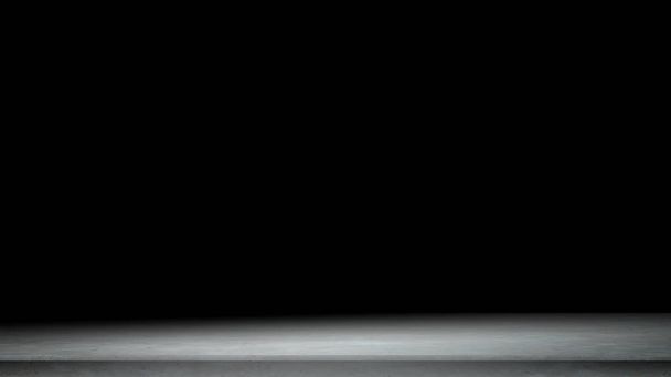 black background for product show with Elegant light , dark and gray abstract concrete wall  - Photo, Image