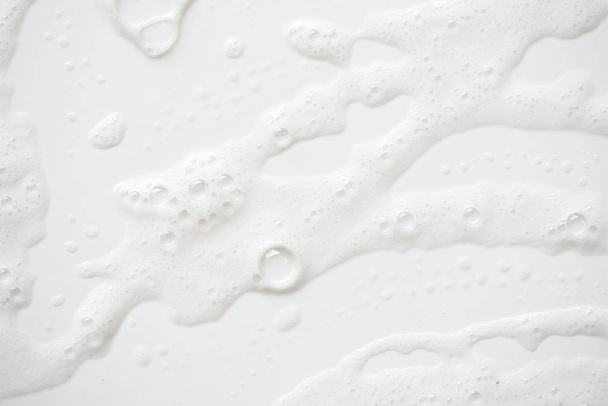Abstract background white soapy foam texture. Shampoo foam with  - Foto, immagini