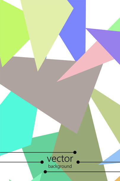 Geometric abstract polygonal background. The pattern in the style of origami, which consists of triangles. - Vector, Image