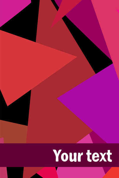 Geometric abstract polygonal background. The pattern in the style of origami, which consists of triangles. - Vektor, Bild