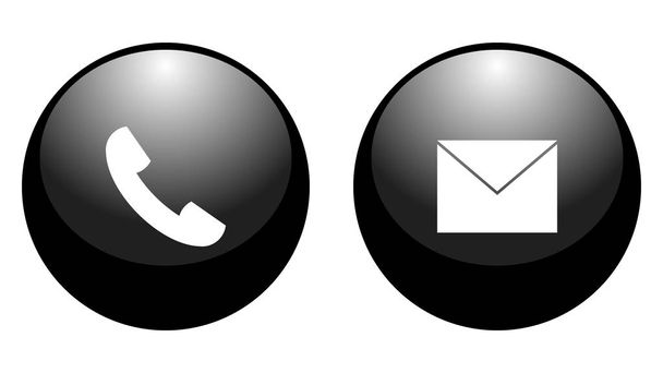 Icône d'appel, conception vectorielle d'icône de courrier. Quelques icônes unies par un seul sujet
 - Vecteur, image