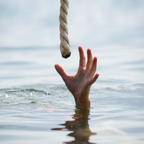 Saving a drowning man - Photo, Image