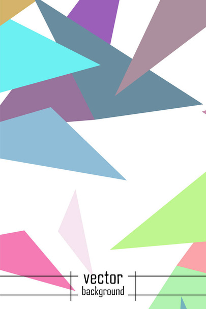 Fondo geométrico abstracto poligonal. El patrón en el estilo de origami, que consiste en triángulos
. - Vector, Imagen