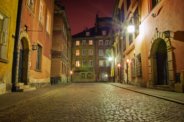 Old Town at night. - Zdjęcie, obraz