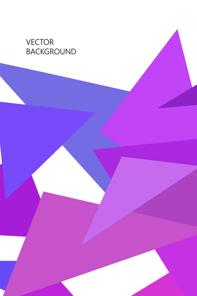 Geometric abstract polygonal background. The pattern in the style of origami, which consists of triangles. - Вектор,изображение