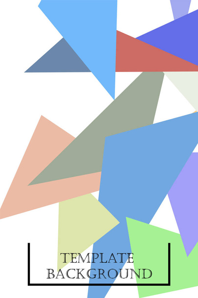 Fondo geométrico abstracto poligonal. El patrón en el estilo de origami, que consiste en triángulos
. - Vector, imagen