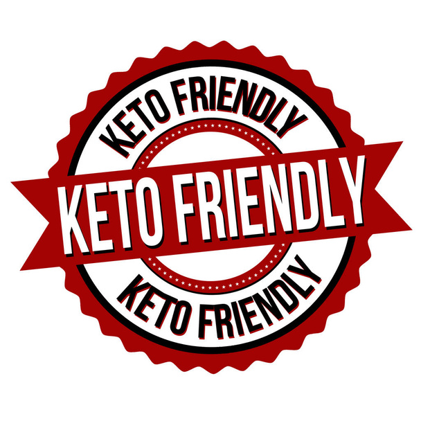 Popisný štítek nebo štítek pro Keto  - Vektor, obrázek