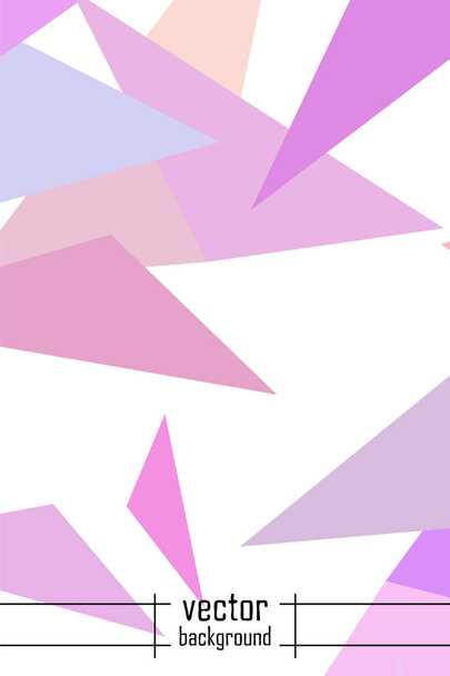 Geometric abstract polygonal background. The pattern in the style of origami, which consists of triangles. - Vektör, Görsel