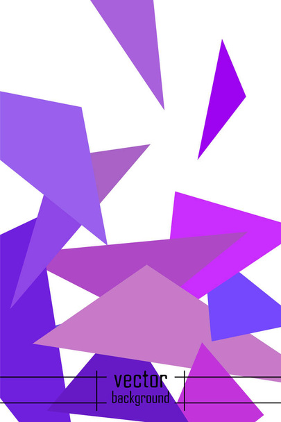 Geometric abstract polygonal background. The pattern in the style of origami, which consists of triangles. - Vektor, kép