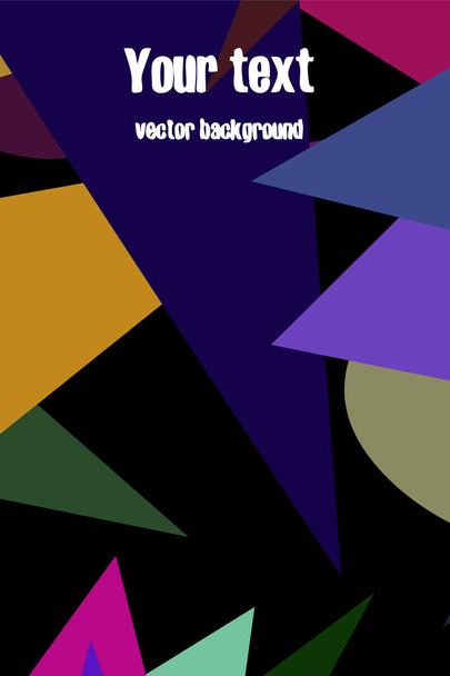 Abstract modern poligonal background for brochure and covers, made with geometrical shapes. - Vektör, Görsel