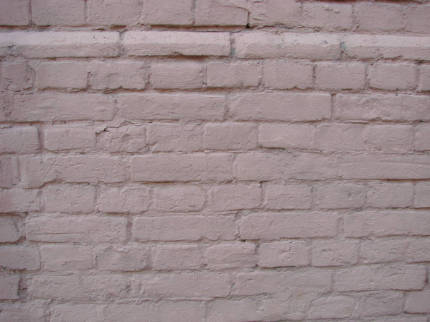 Pasztell rózsaszín tégla háttér fal textúra. rózsaszín piros Brickwall világos festék hátteret háttérkép - Fotó, kép